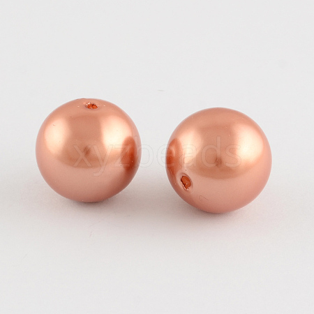 ABS Plastic Imitation Pearl Round Beads SACR-S074-6mm-A49-1