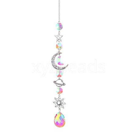 Iron Big Pendant Decorations LS-DJEW-PW0007-02C-1