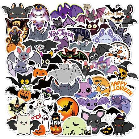 Halloween Waterproof PVC Plastic Sticker Labels STIC-PW0003-09G-1