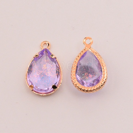 Faceted Resin Rhinestone Pendants LS-RESI-TAC0010-25H-1