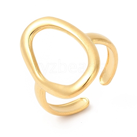 Ion Plating(IP) 201 Stainless Steel Finger Ring RJEW-E063-49G-1