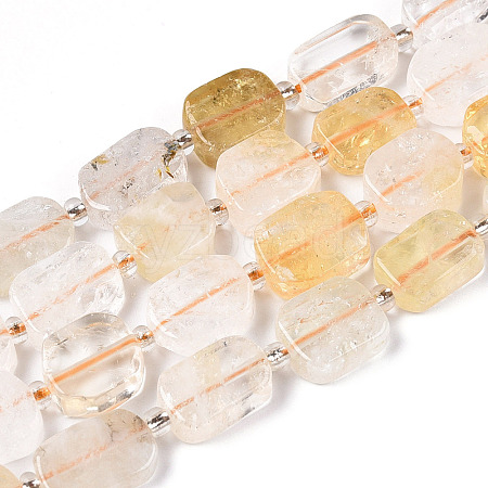 Natural Citrine Beads Strands G-T138-22-1