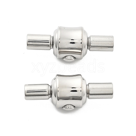 304 Stainless Steel European Clasps STAS-Z115-04P-08-1