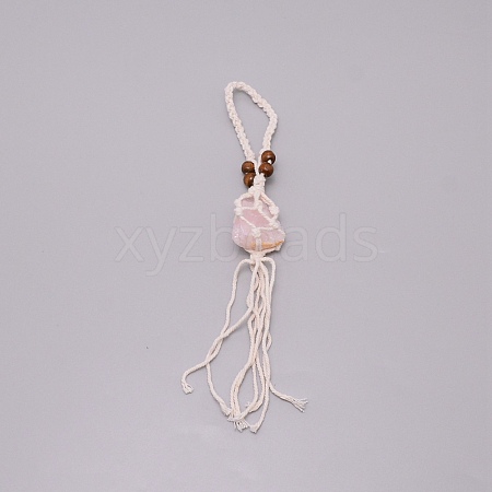 Irregular Gemstone Hanging Pendant Decoration HJEW-TAC0001-10D-1