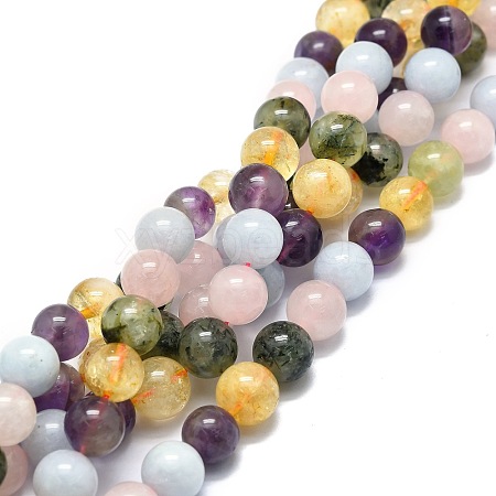 Natural Mixed Gemstone Beads Strands G-E576-06C-1