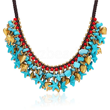 Bib Necklaces JN949D-1