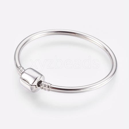 304 Stainless Steel European Style Bangle Making BJEW-F167-01P-A-1