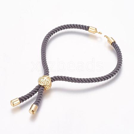 Nylon Cord Bracelet Making MAK-P005-04G-1