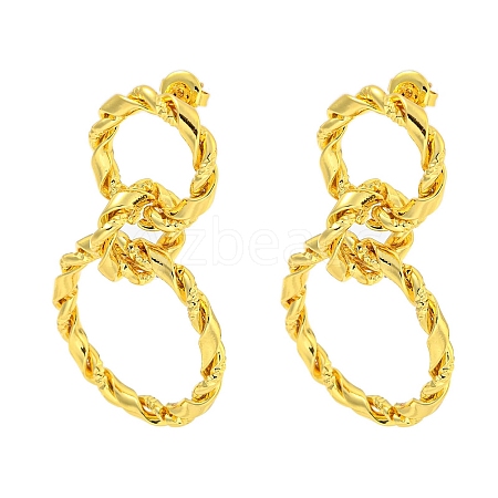 304 Stainless Steel Earrings EJEW-R161-10A-G-1