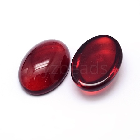 K9 Glass Cabochons Oval Flat Back Cabochons GGLA-L002A-01-1