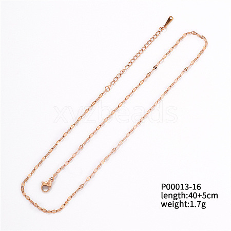 Fashionable Stainless Steel Lightweight Chain Necklace for Clothing and Accessories TK5574-7-1