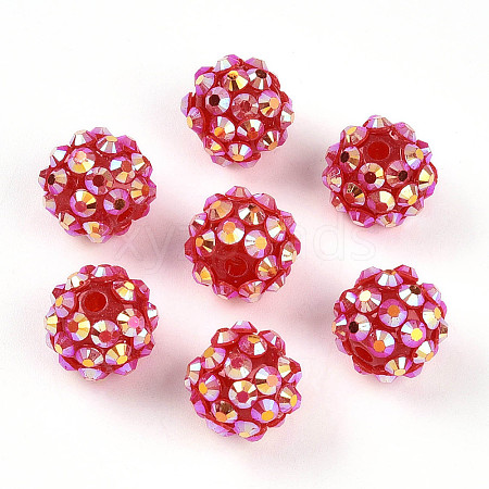 AB-Color Resin Rhinestone Beads RESI-S315-10x12-08-1