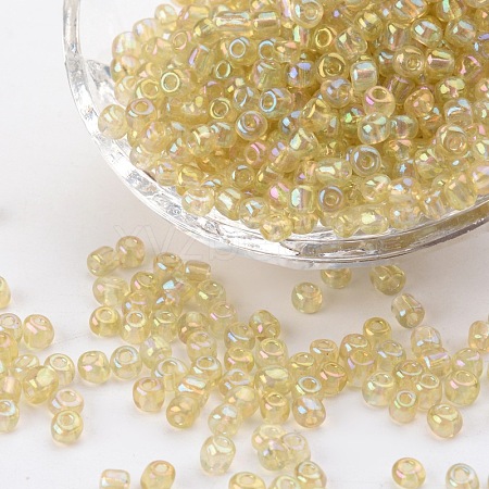 (Repacking Service Available) Round Glass Seed Beads SEED-C016-4mm-162-1