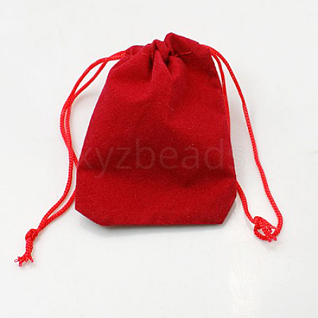 Velvet Cloth Drawstring Bags X-TP-C001-50x70mm-2-1
