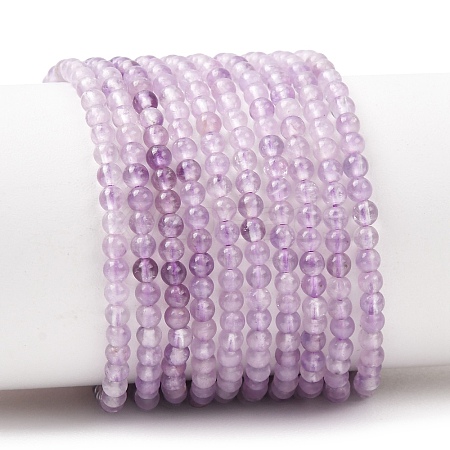 Natural Amethyst Beads Strands G-H358-A01-3mm-01-1