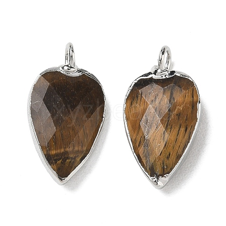 Natural Tiger Eye Pendants G-G012-13P-10-1