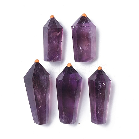 Natural Amethyst Tower Home Display Decoration DJEW-G036-03-1