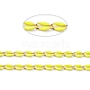 Brass Enamel Curb Chains CHC-C003-13G-09-2