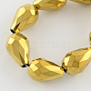 Electroplate Glass Bead Strands EGLA-R045-12x8mm-02-1