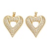 Mother's Day Brass Cubic Zirconia Pendants KK-L251-07G-04-1