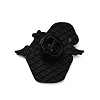 Halloween Cupcake Black Aolly Brooches JEWB-U002-03D-2