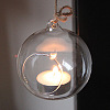 Transparent Glass Hanging Round Candle Holder PW22121387866-2