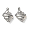 304 Stainless Steel Pendants STAS-P433-14D-P-1