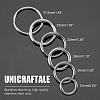 Unicraftale 12Pcs 6 Style 304 Stainless Steel Linking Rings STAS-UN0032-06-4