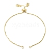 1MM Brass Box Chain Slider Bracelet Making MAK-K024-05G-1