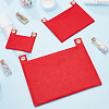 WADORN 3Pcs 3 Style Felt Bags Organizer Insert PURS-WR0006-85B-4