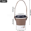 PU Leather Heat Resistant Reusable Cup Sleeve AJEW-GF0003-90C-2