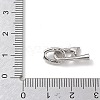 925 Sterling Silver Micro Pave Clear Cubic Zirconia Fold Over Clasps SE-CBAF1B0-03P-2