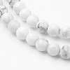 Natural Howlite Bead Strands G-G735-66-4mm-4