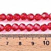 Baking Paint Transparent Glass Beads X1-DGLA-A035-T6mm-A02-5
