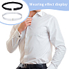 SUPERFINDINGS 2Pcs 2 Colors Simple Polyester Shirt Stay Belt AJEW-FH00004-17A-7