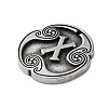 Rune Letters Alloy Pendants PALLOY-S193-01AS-07-2