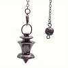 Alloy Pointed Dowsing Pendulums PW-WG8F5BA-01-1