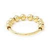 Brass Rotating Beaded Finger Ring RJEW-H102-01G-2