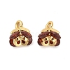 Brass Micro Pave Cubic Zirconia Charms KK-D093-02G-01-1