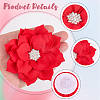Polyester & Rhinestones Ornament Accessories DIY-WH20063-015B-5