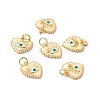 Rack Plating Brass Enamel Charms KK-C247-05G-4