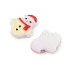 Christmas Theme Luminous Resin Cabochons RESI-U003-02F-3