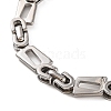 Tarnish Resistant 304 Stainless Steel Byzantine Chain Bracelets BJEW-B078-99P-2