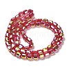 Electroplate Glass Beads Strands EGLA-D030-19A-2