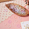 150Pcs 6 Colors Plastic Loose Leaf Book Binder Hinged Rings FIND-TA0010-54B-5