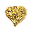 Textured 304 Stainless Steel Pendants STAS-OY015-66G-1