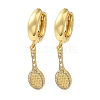 Rack Plating Brass Micro Pave Clear Cubic Zirconia Hoop Earrings EJEW-B062-38G-1