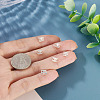 6Pcs 925 Sterling Silver Hollow Initial Beads STER-TA0001-53H-7
