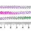 Transparent Painted Glass Beads Strands X1-DGLA-A034-T3mm-A06-3
