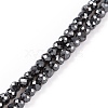 Electroplate Non-magnetic Synthetic Hematite Beads Strands G-L487-B-15-1